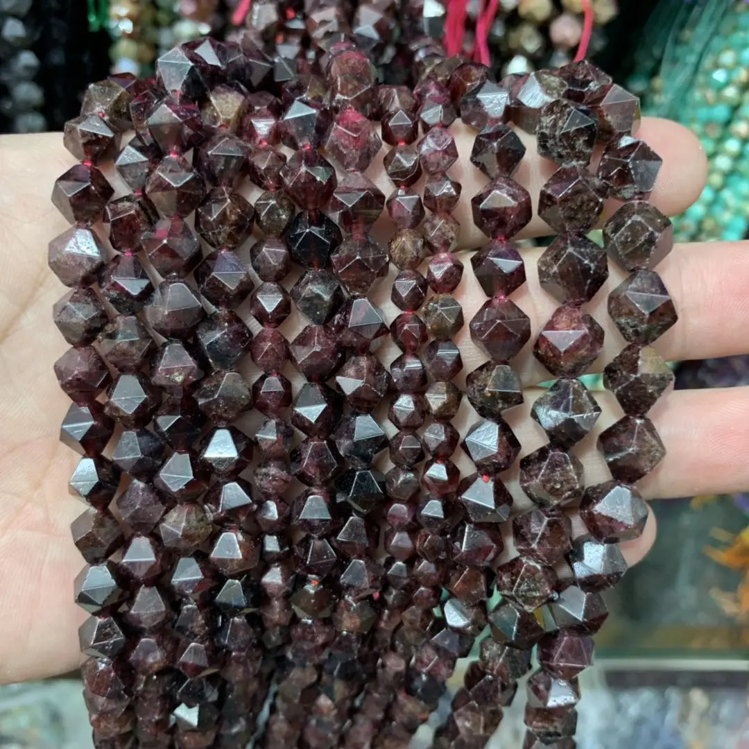 Бусины Из Натурального граната бусины из натурального драгоценного камня