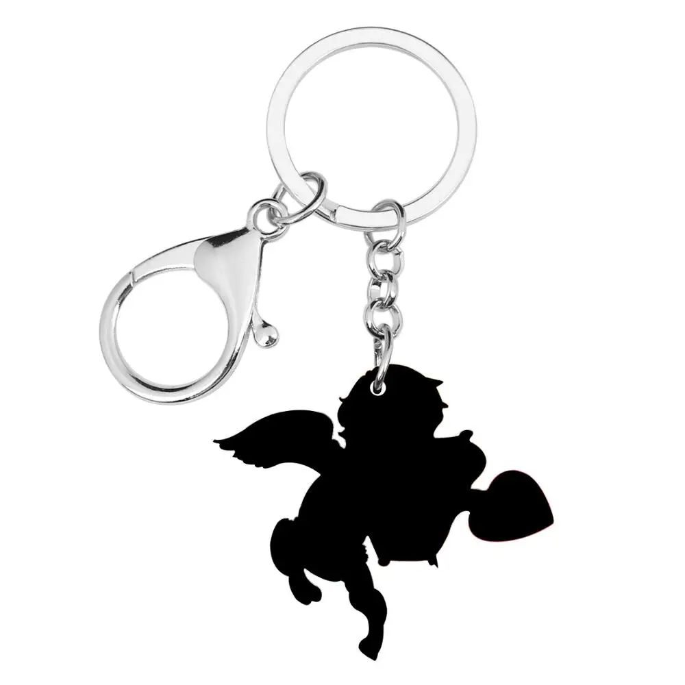 Bonsny акриловый мультяшный Купидон со стрелкой брелок модные милые аниме