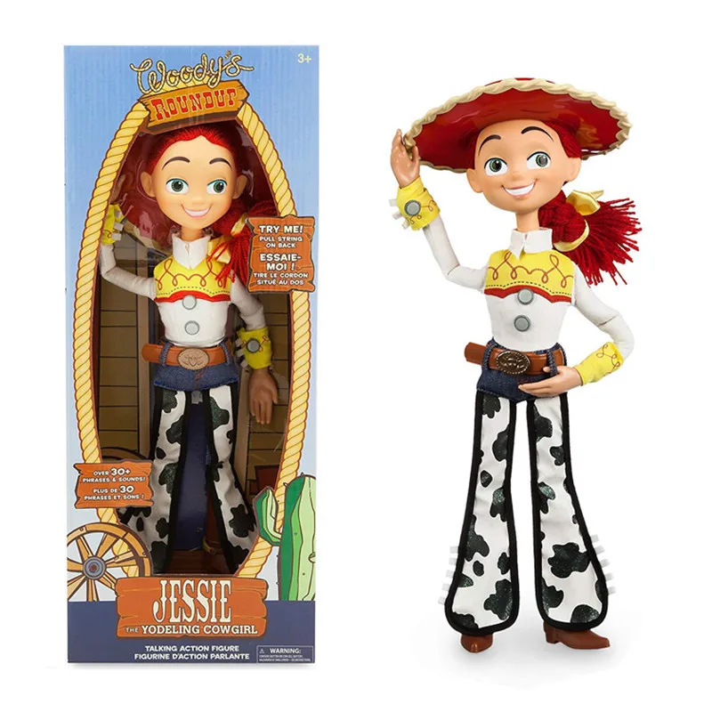 43 см История Игрушек 4 говорящий Вуди Jessie фигурки Модель ПВХ Куклы Детский