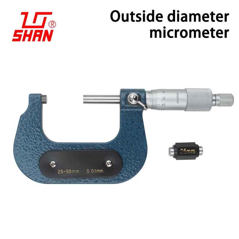 

Outer diameter micrometer 25-50 mm high precision 0.001mm spiral outside micrometer instrument caliper centimeter