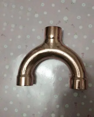 

6.3x0.6x21mm Copper End Feed Equal Y shape 3 Way Pipe Fitting Plumbing for gas water oil