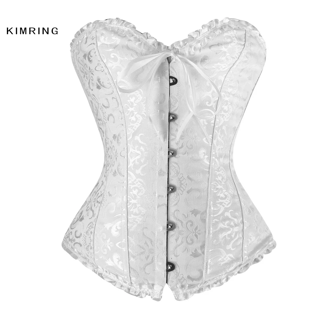 Kimring Стимпанк Корсеты Сексуальные женские Плюс Размер Корсета overbust Готический
