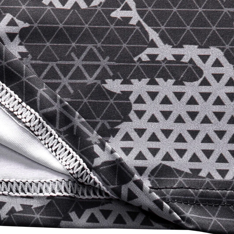 3D камуфляжная футболка с длинным рукавом + колготки 2 шт. набор для бега мужские