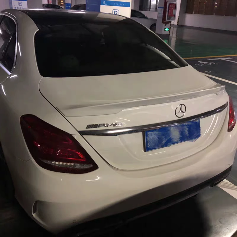 Спойлер для Mercedes Benz W205 C-class C180 C200L C63 спойлер высокого качества ABS задний 2015-2018 |