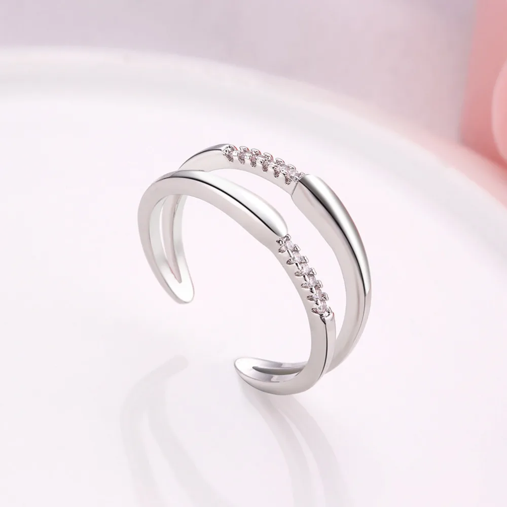 Корейский стиль Для женщин Повседневное Шарм розовое золото/серебро Кристалл