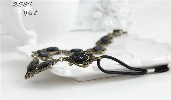 Аксессуары для волос винтажный эластичный ободок для волос головная повязка головные уборы аксессуары женщинам для свадебной вечеринки прическа Гарланд.