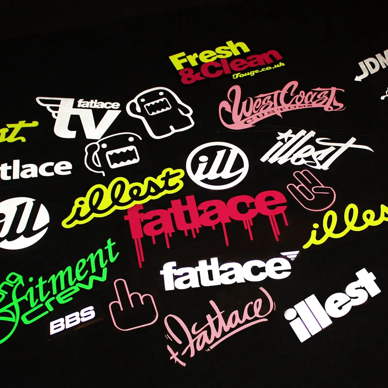 Светоотражающие виниловые наклейки JDM Noizzy для автомобилей на таможне западного