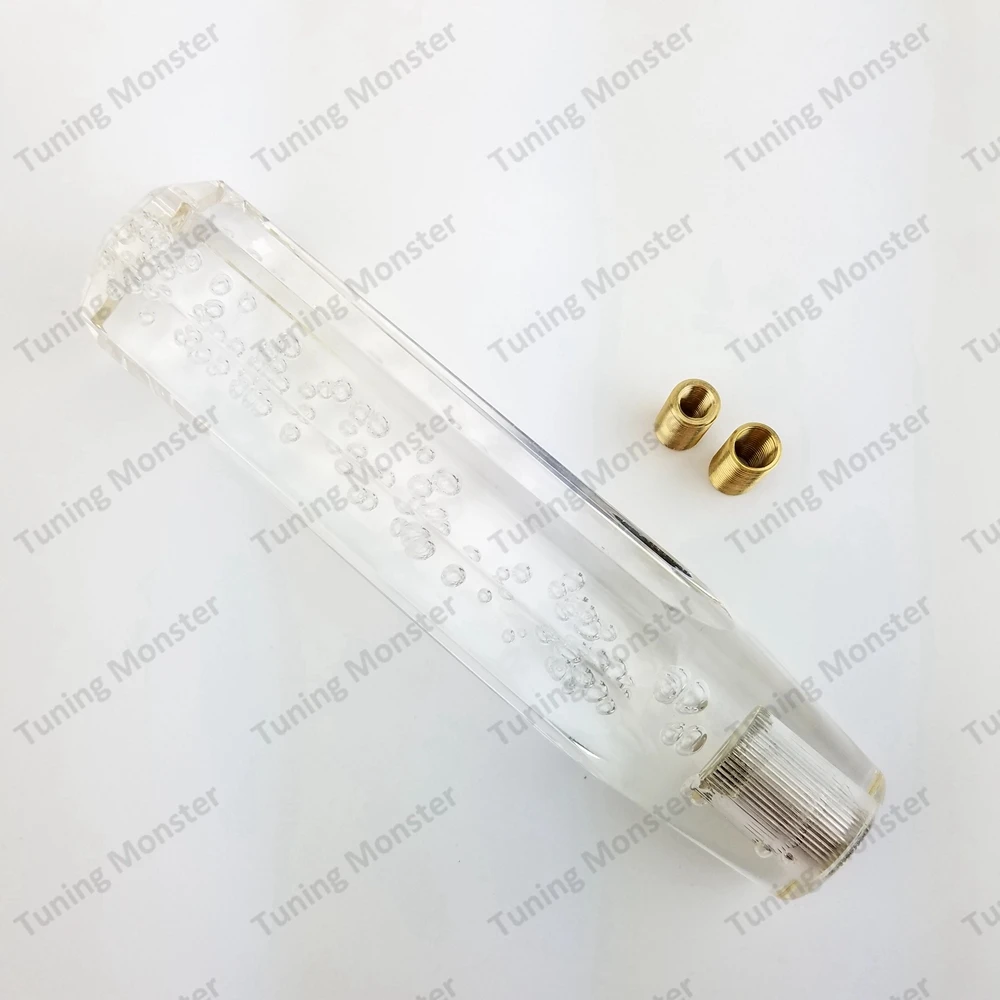 Прозрачная ручка переключения передач с пузырьками Monster 20 см рычага без