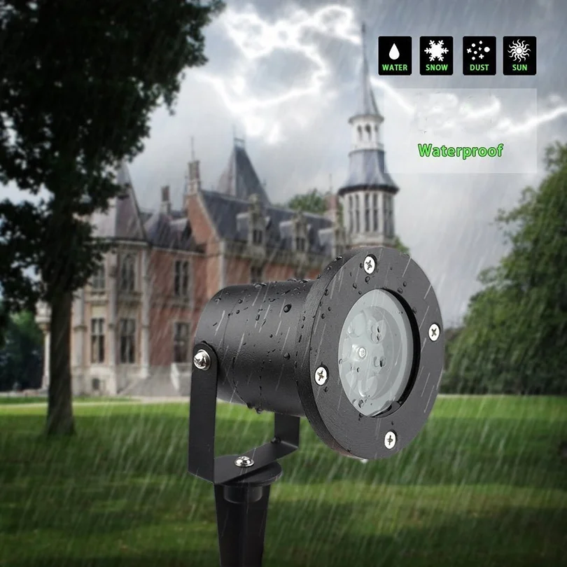 12 узор Водонепроницаемый открытый сад перемещение лазерный проектор пейзаж