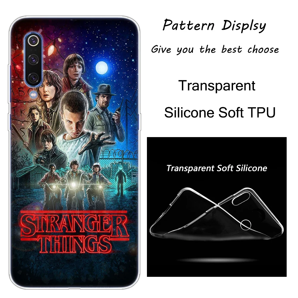 Stranger Things Silicone Case For Xiaomi Pocophone F1 9T 9 9SE 8 A2 Lite A1 A2 Mix3 Redmi K20 7A Note 4 4X 5 6 7 Pro S2 Cover