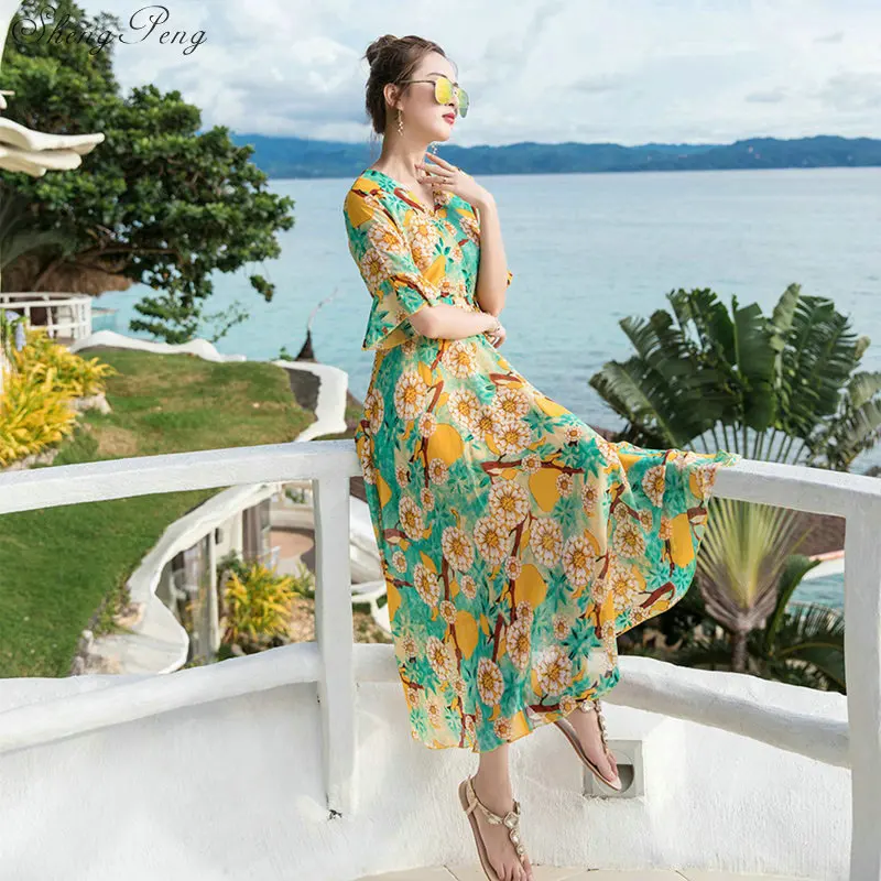 Женский летний длинный сарафан шикарное мексиканское сексуальное платье в стиле