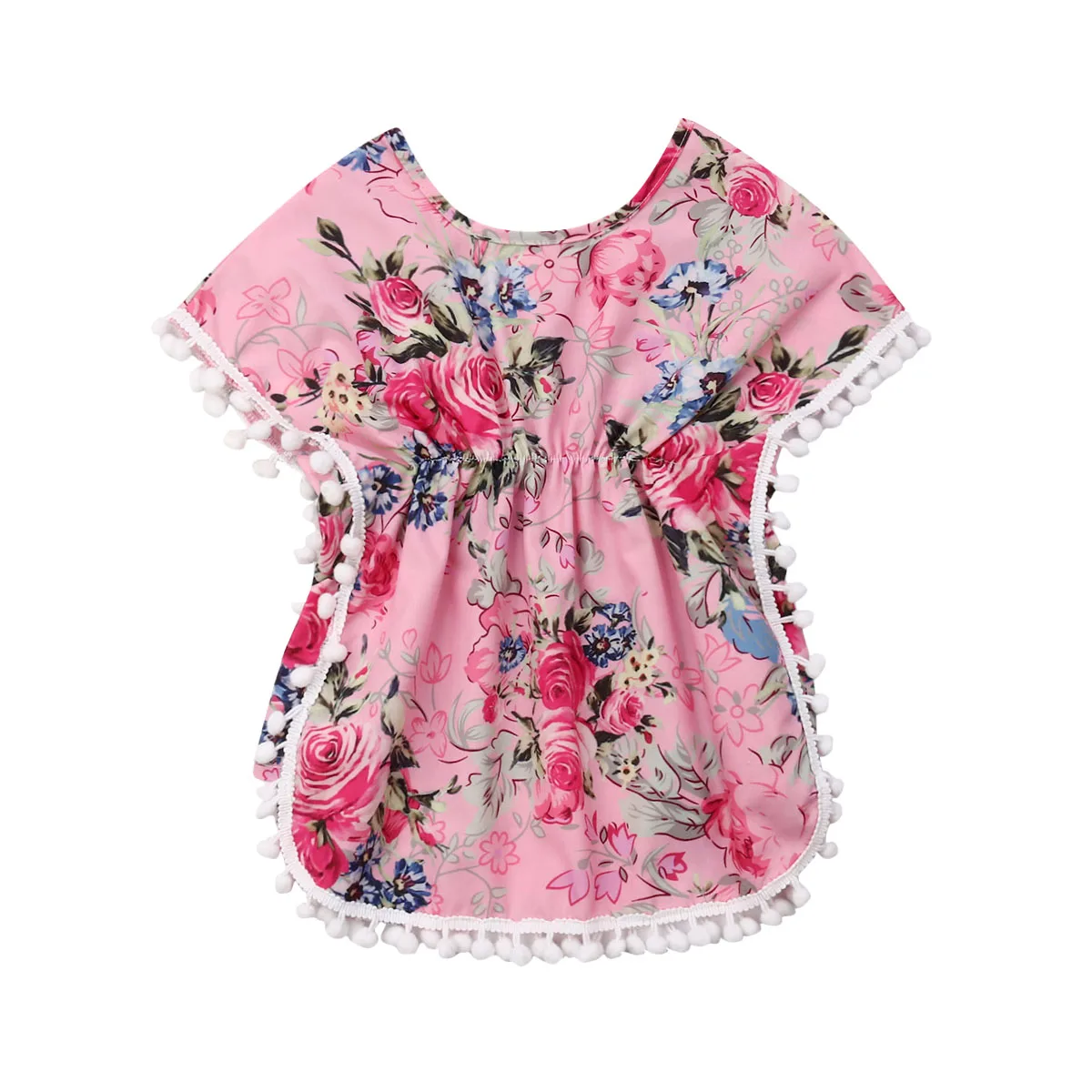 Детские блузки для маленьких девочек одежда с цветочным принтом бикини танкини