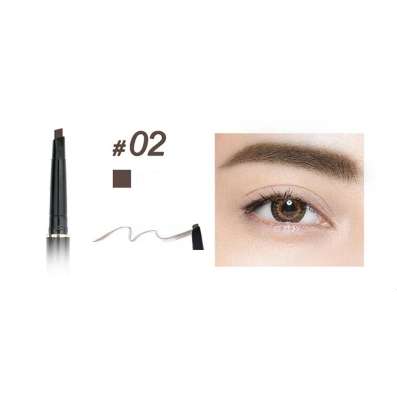 Maquillaje Natural Double-Ended Tint Eyebrow Pencil Waterproof Eyebrows Enhancer Korean Cosmetics Makeup For Women - Цвет: 02