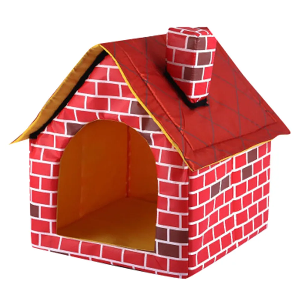 Переносной складной домик для собак палатка домашних питомцев кошек домашний