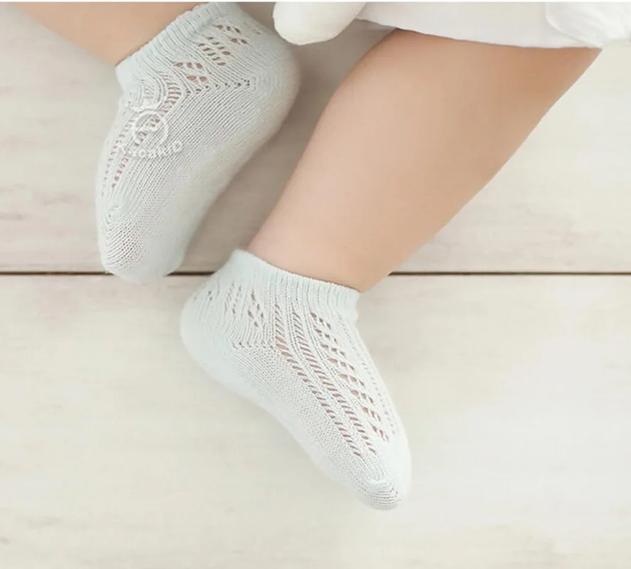 Лидер продаж дышащие летние носки для малышей Детские новорожденных мальчиков и