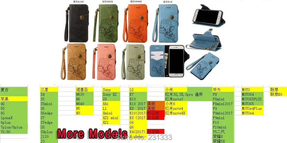 C-ku Retro Rose Flower Wallet Leather Pouch Case For Samsung Galaxy S7 EDGE S6 S8 PLUS J4 2018 J6 S9 A8 NOTE 8 Stand Cover 1PCS | Мобильные