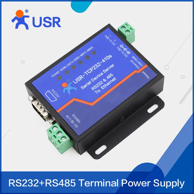 USR TCP232 410S RS232 RS485 к TCP/IP конвертер Ethernet Серийный Devce сервера Modbus Serial с DHCP и DNS Q062|tcp ip|tcp