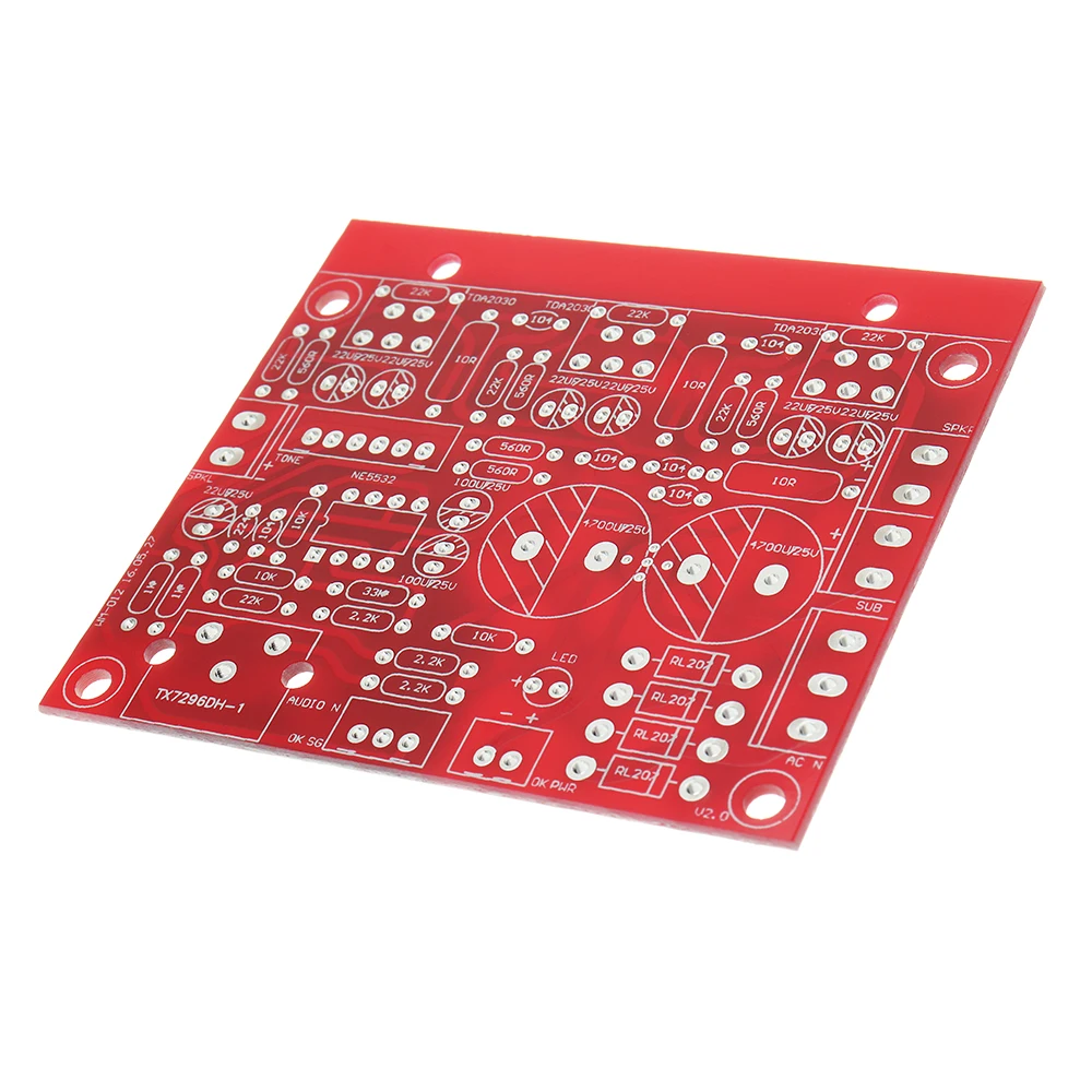 LEORY DIY 3 ChannelsTDA2030A DC 12 В цифровой усилитель сабвуфера доска комплект компьютер