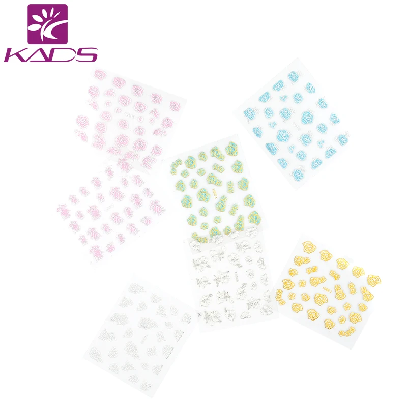 KADS Горячие Продажа 36 шт./компл. 3D Nail Art Water Переводные Картинки Красивые Цветы