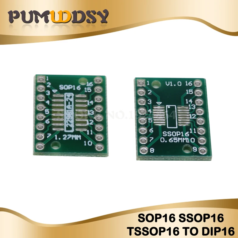 10 шт. TSSOP16 SSOP16 SOP16 к DIP16 плата передачи DIP Pin плата шаг адаптер