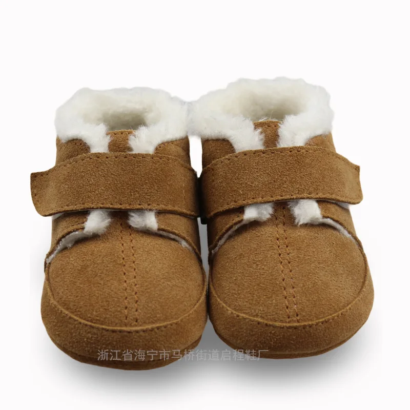 Новинка 2020 зимние теплые ботинки с мехом детские мокасины из натуральной кожи