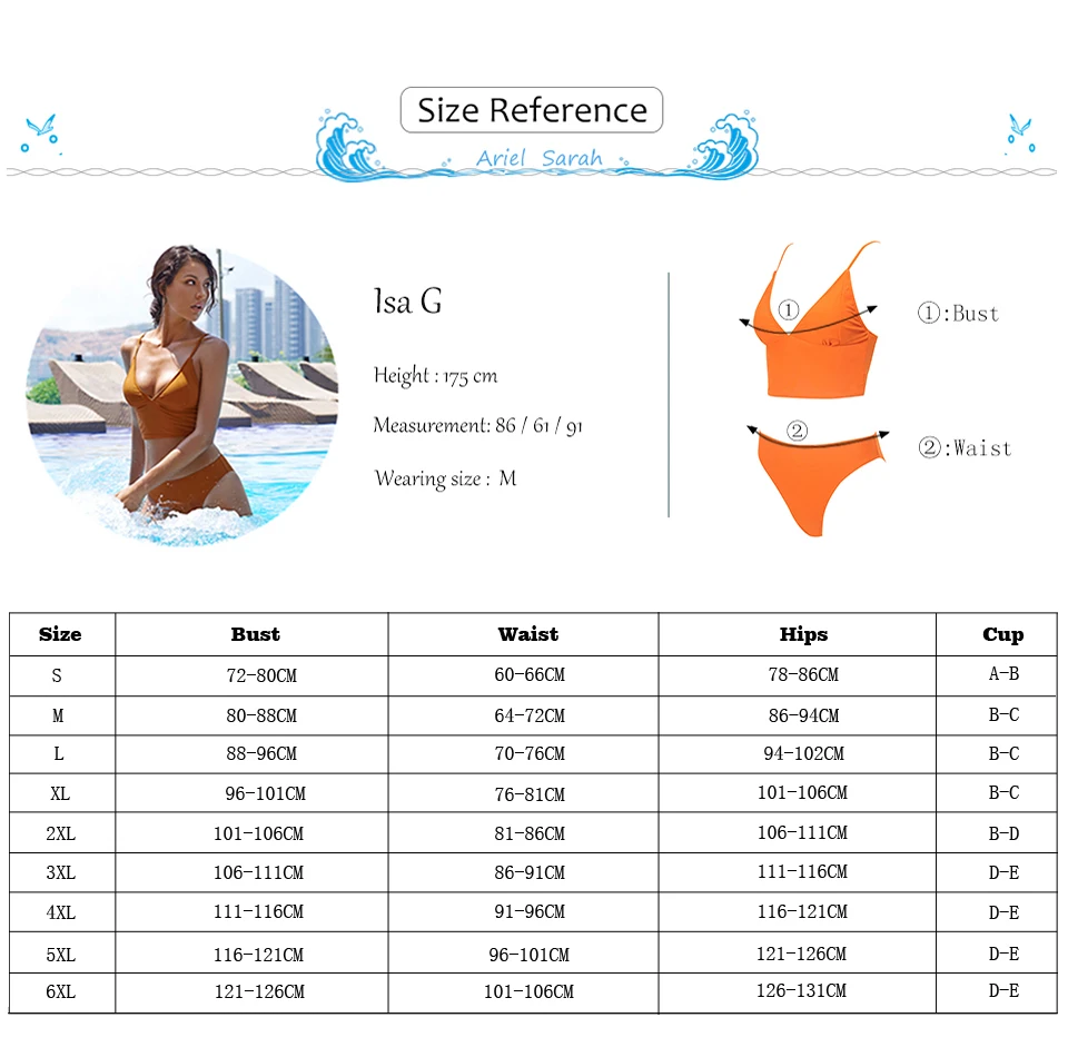 Ариэль Сары сексуальный бикини купальник с лентами цельный женский пуш-ап