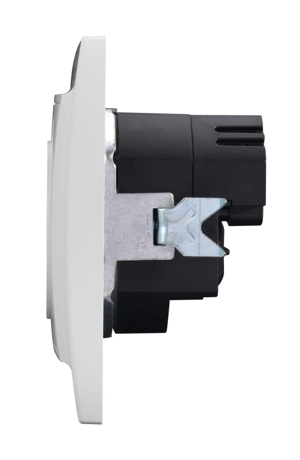 Double USB Port 5V 2A European Plug Sockets Gold color plastic frame Wall Mount Charger Adapter Docking Receptacle Panel