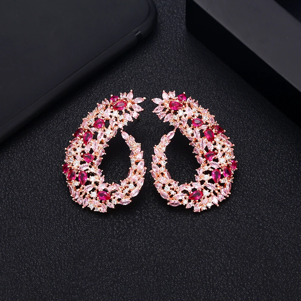 Jankelly роскошные популярные Геометрические серьги-гвоздики из белого золота с