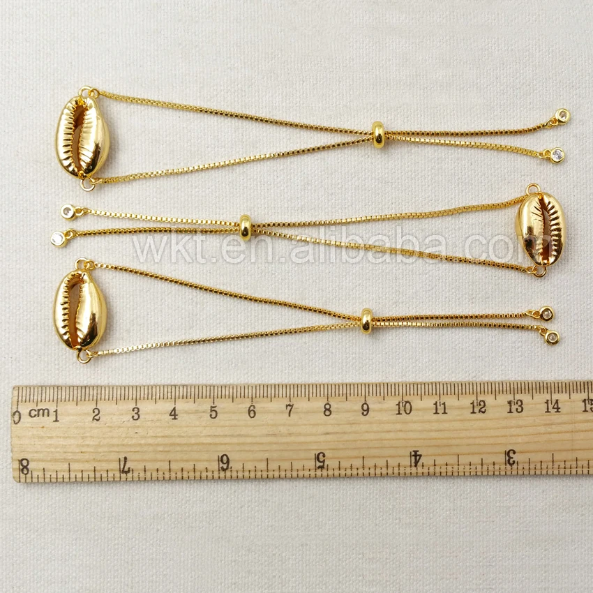 Женские золотистые браслеты с регулируемым размером полностью Обрезанные