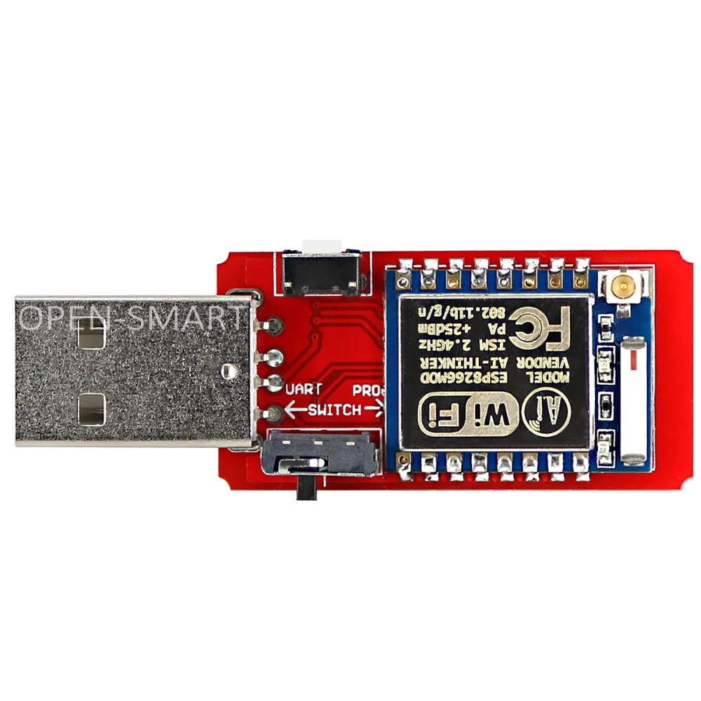 Открытый Смарт USB к ESP8266 ESP-07 модуль Wi-Fi Встроенная антенна 2,4G последовательный приемопередатчик для ESP-07 отладки прошивки программирования