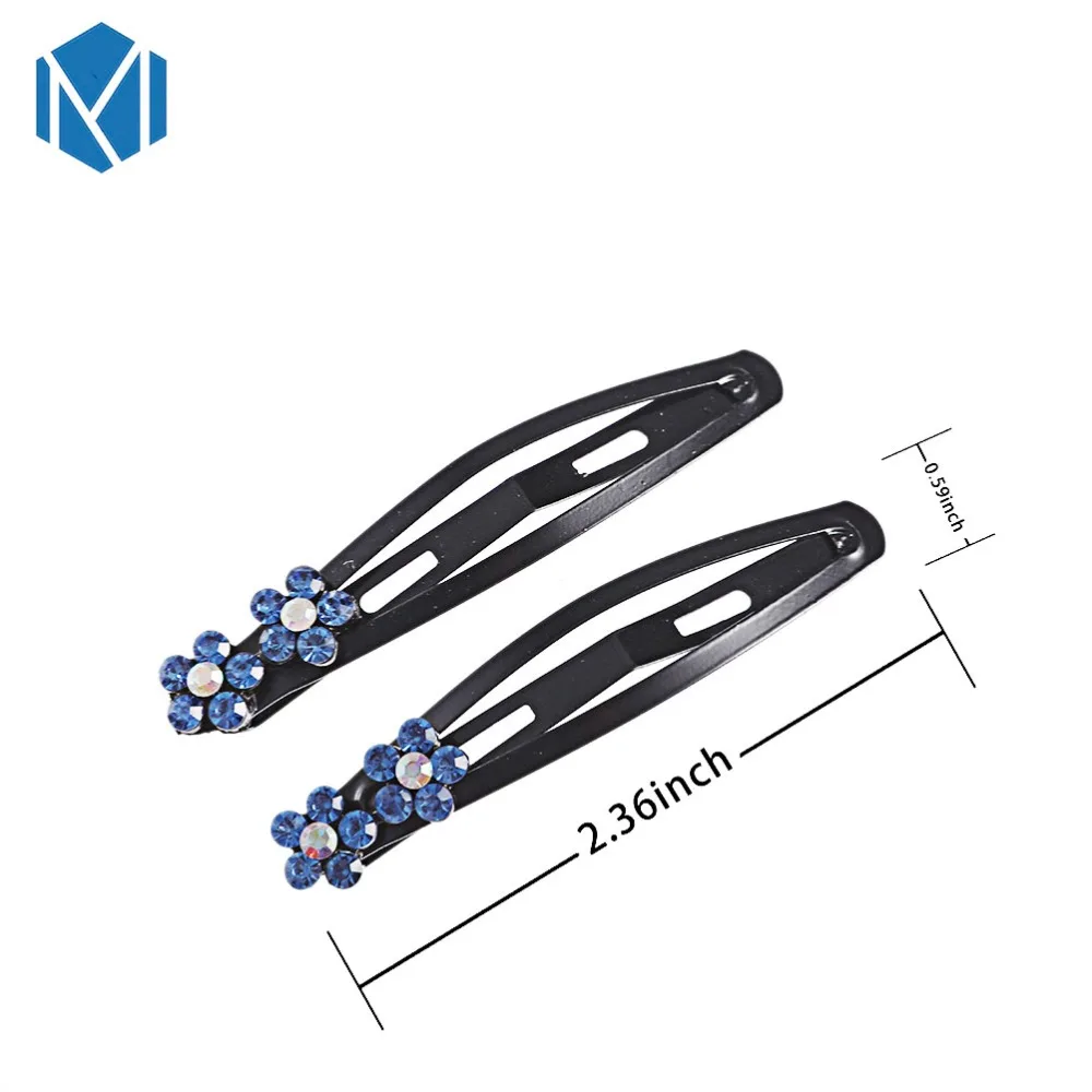 M MISM High Quality 2 Pcs/Lot Fashion Hair Clips For Girls Flowers Pins Cute Black Accessories Hot Sales Headwear | Украшения и