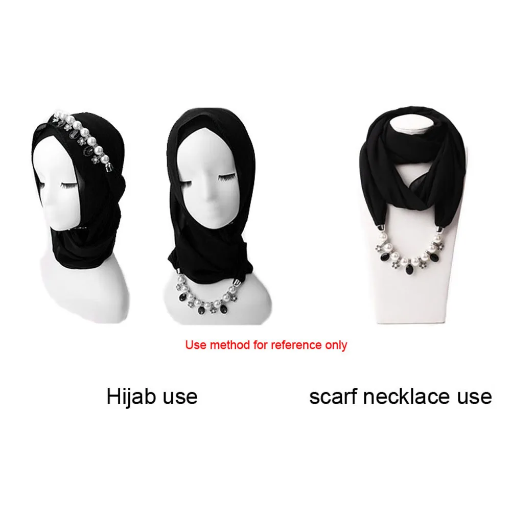 Женские шарфы модный мусульманский тюрбан шапка шарф декоративная