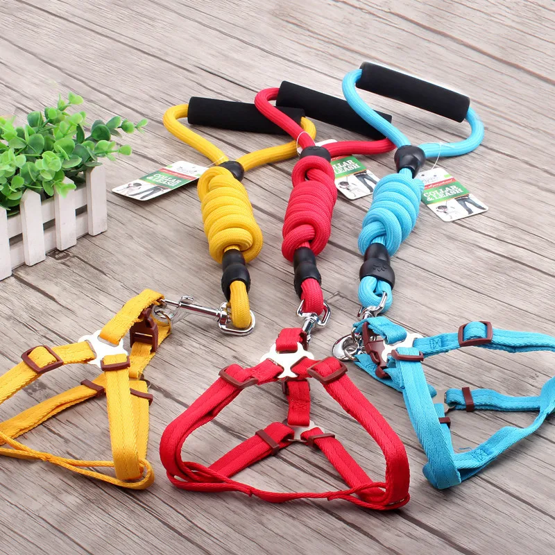 2016 Limited Горячие Продажа Твердые Собак Перро Ошейник Pet тягового Каната Жгут Тедди