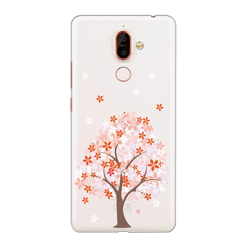 Ciciber чехол для телефона Nokia 9 PureView 1 2 3 5 6 7 8 Sirocco мягкая задняя крышка из ТПУ Plus Flower |