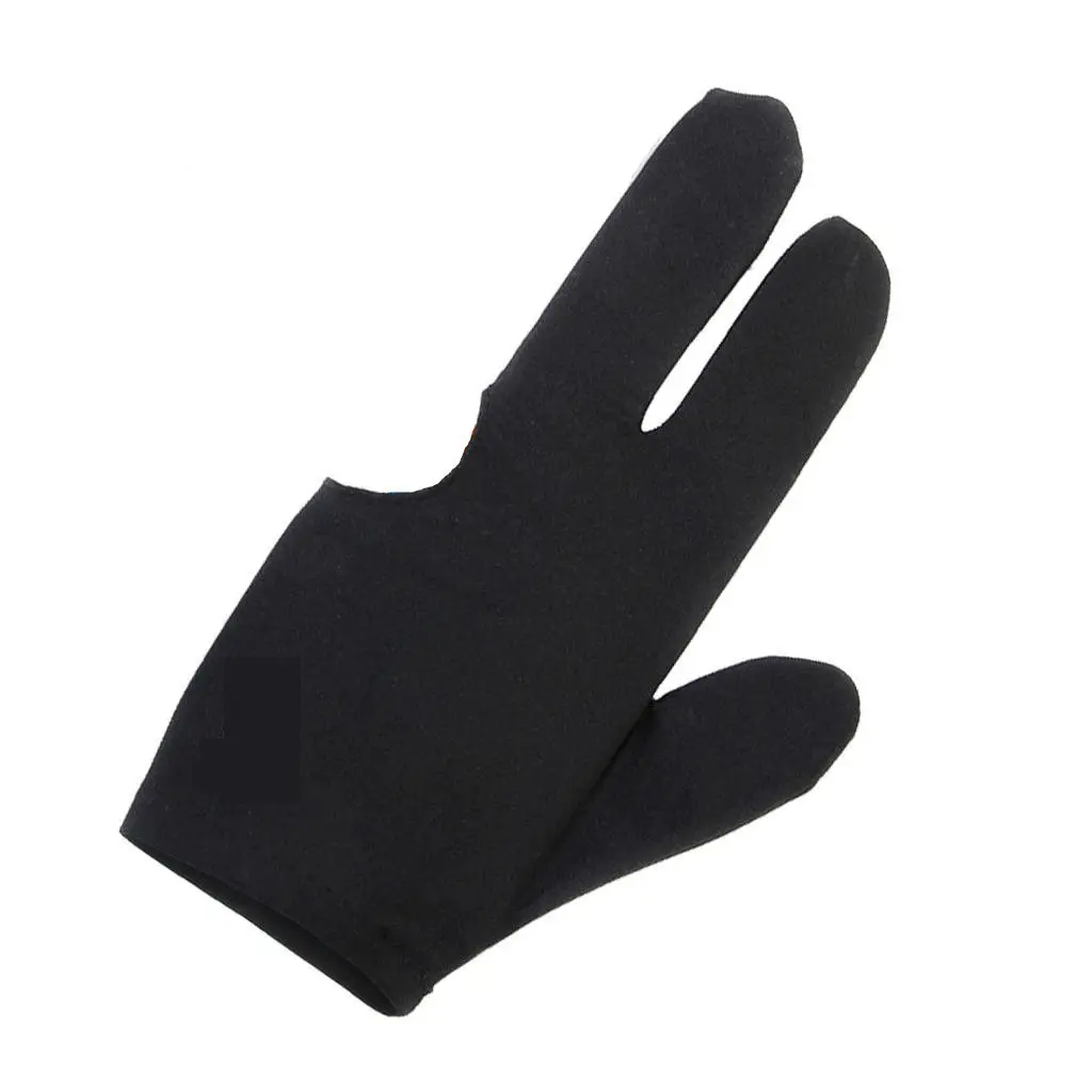 Лиса Smiling 2 шт 3 пальчиковые бильярдные перчатки для снукера бильярда черный синий