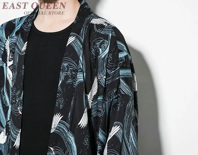 Haori yukata, мужское японское кимоно, кардиган, мужской костюм самурая, мужское кимоно, рубашка, куртка, японская юката haori FF1125