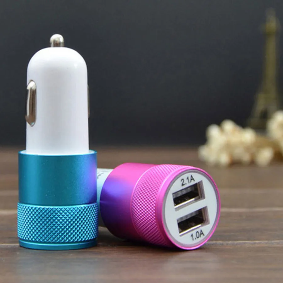 Лучший металлический двойной USB порт автомобильное зарядное устройство