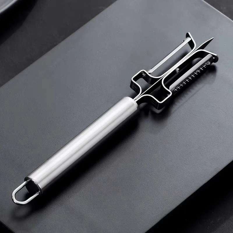 Очиститель для фруктов и овощей 2 в 1 Овощечистка резак Sharp нержавеющая сталь