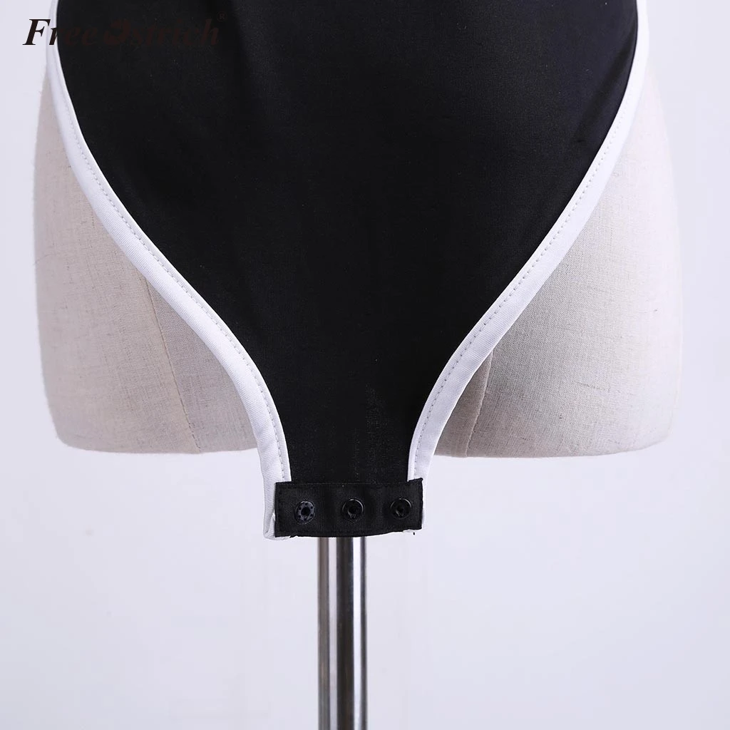 Женское боди с открытыми плечами и V-образным вырезом | Женская одежда