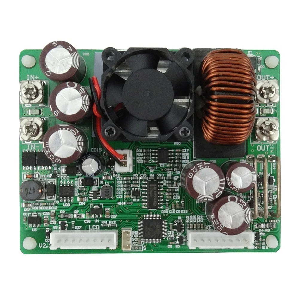 Цифровой преобразователь напряжения DPS5020 с ЖК дисплеем 50В 20А|lcd digital voltmeter|power