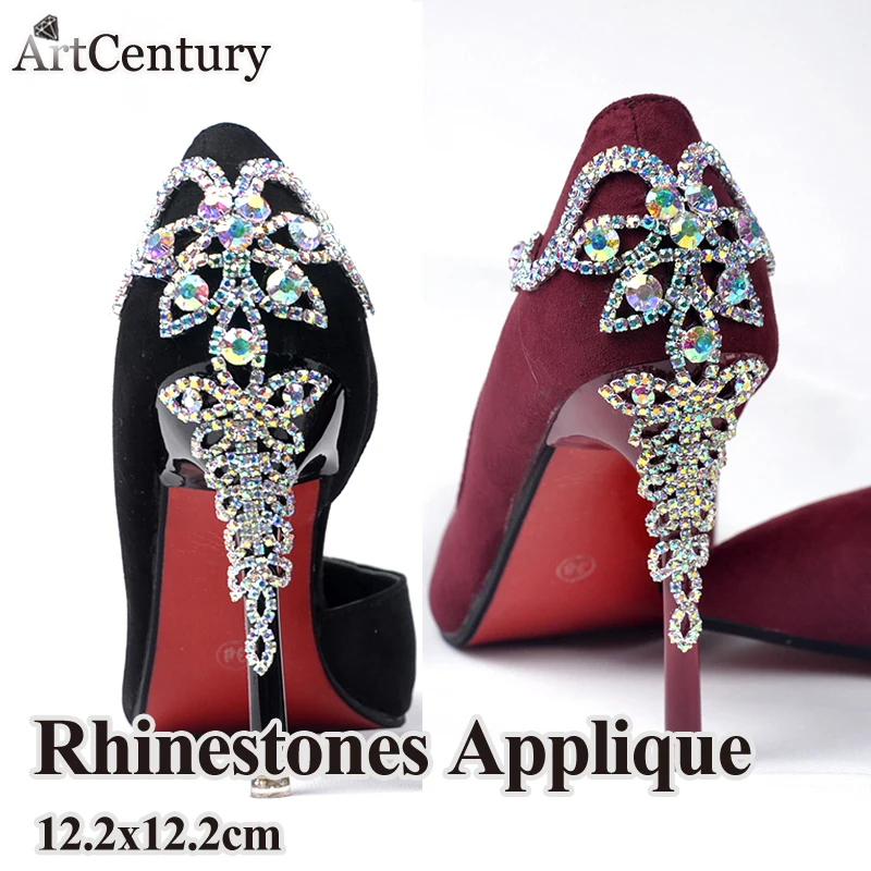 Crystal AB Flat Sew-on Rhinestones For Clothes Shoes Flower Shape Artificial Strass Applique DIY Glass Fashionable | Дом и сад