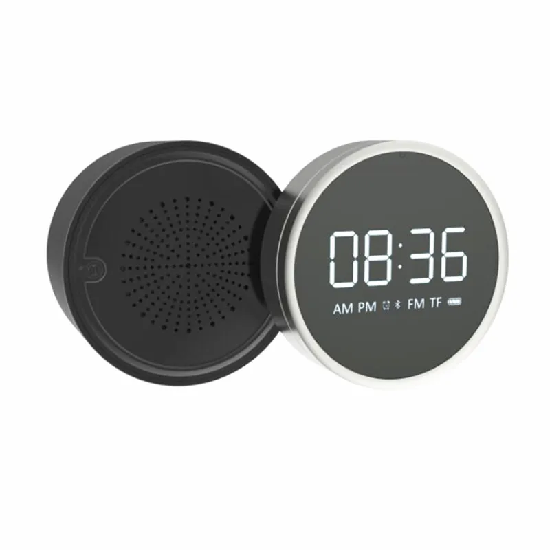 U81 портативный Bluetooth динамик FM радио вращение дорожный будильник с tf картой