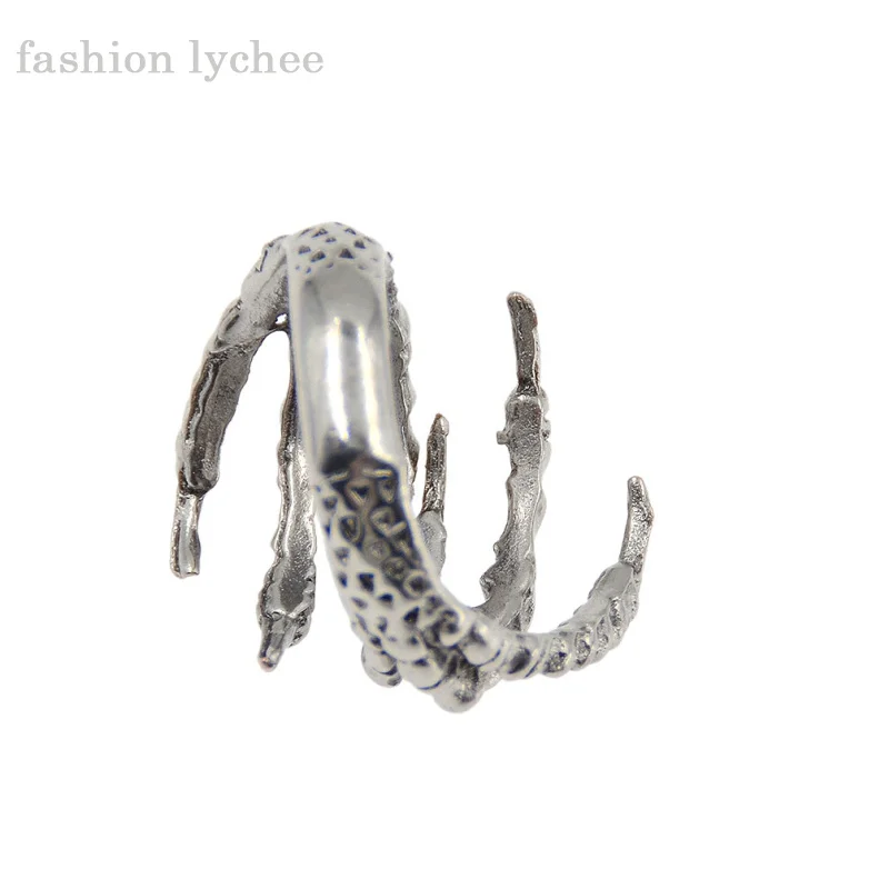 Модные lychee 2 шт. Античный Золотой Цвет Коготь дреды страх заколка для волос бусины