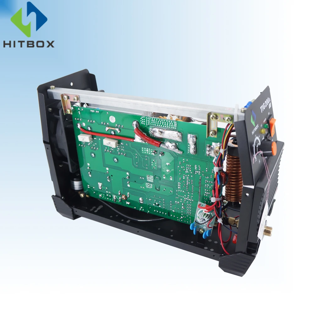 HITBOX Tig сварочный аппарат TIG200A 110 V/220 V TIG MMA функция 200A DC 2T 4T Tig сварочный аппарат для нержавеющей стали из углеродистой стали
