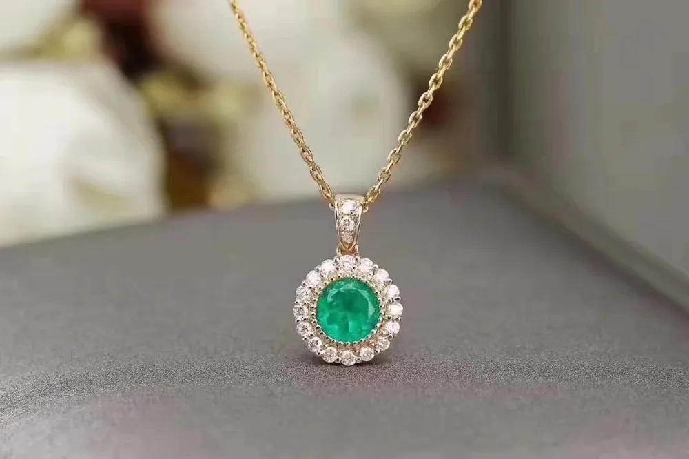 Fidelity natural 3.5mm emerald s925 sterling silver elegant fine jewelry sets for women wedding green gemstone | Украшения и