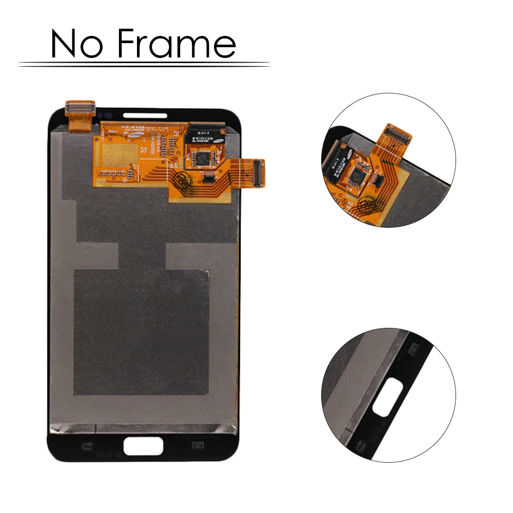 5," Sinbeda AMOLED для SAMSUNG Galaxy Note N7000 ЖК-дисплей сенсорный экран с рамкой для SAMSUNG Note i9220 lcd Note 1 lcd N7000