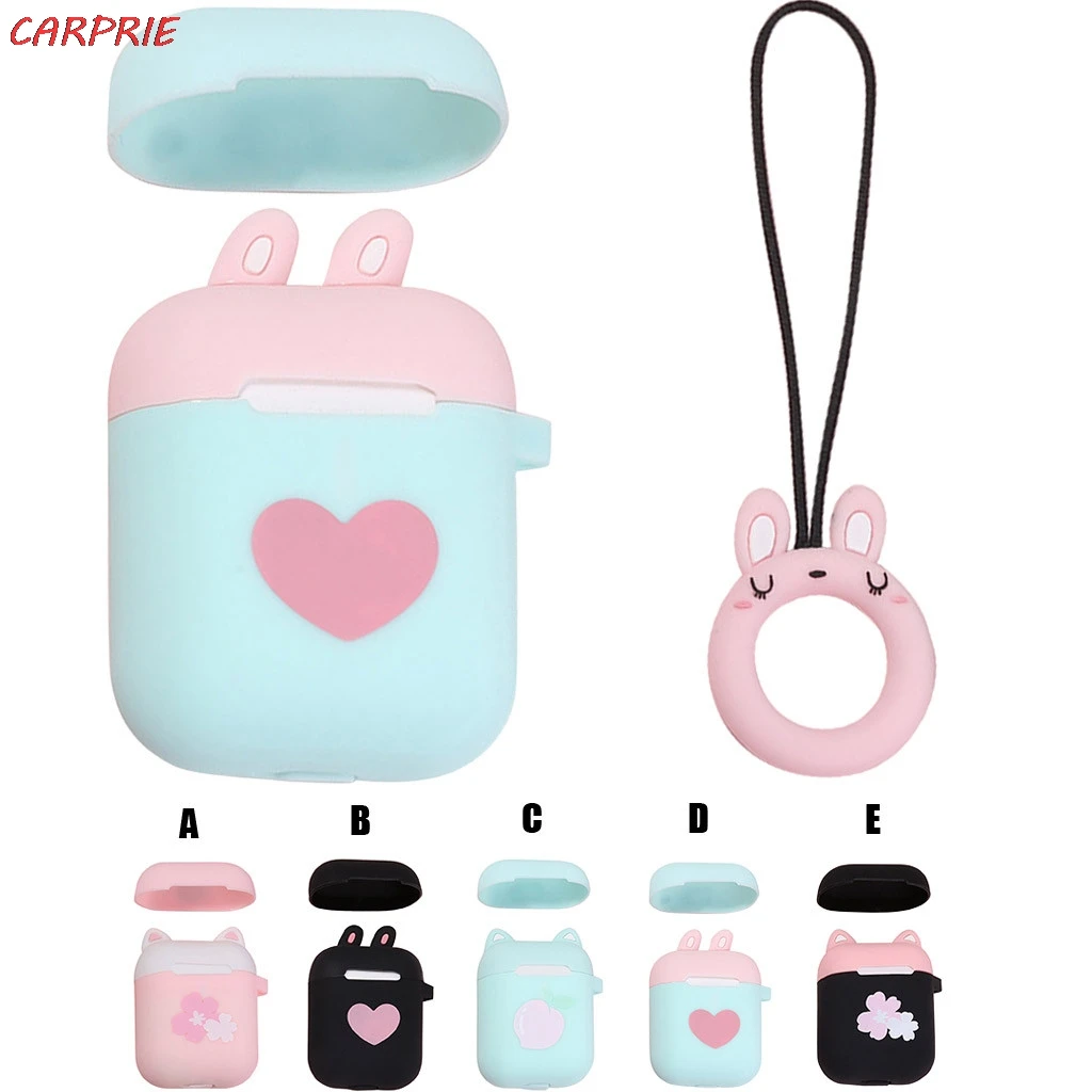 CARPRIE милый силиконовый защитный чехол для ключей сумка на цепочке кожа наушников