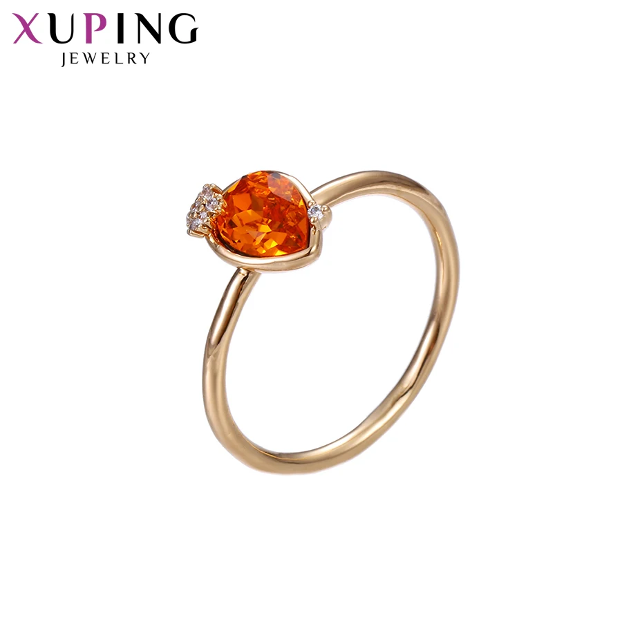 Xuping Ювелирное кольцо в европейском стиле классическое с кристаллами от Swarovski