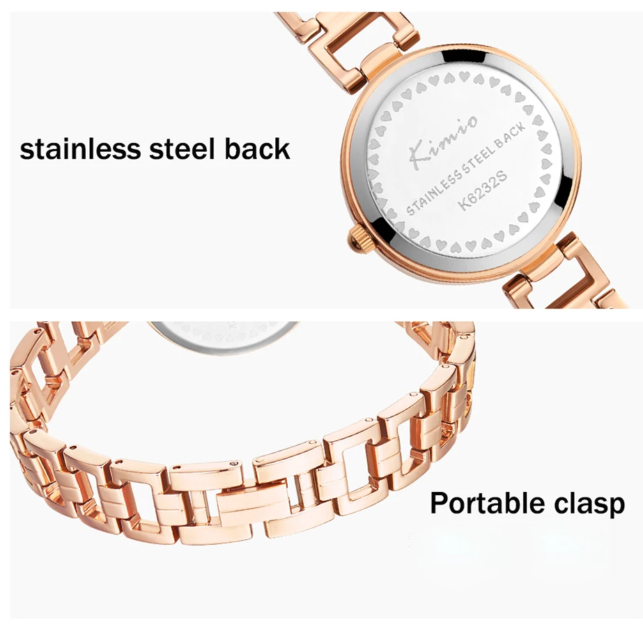 Kimio женские часы с полым браслетом роскошные многогранным циферблатом Babysbreath