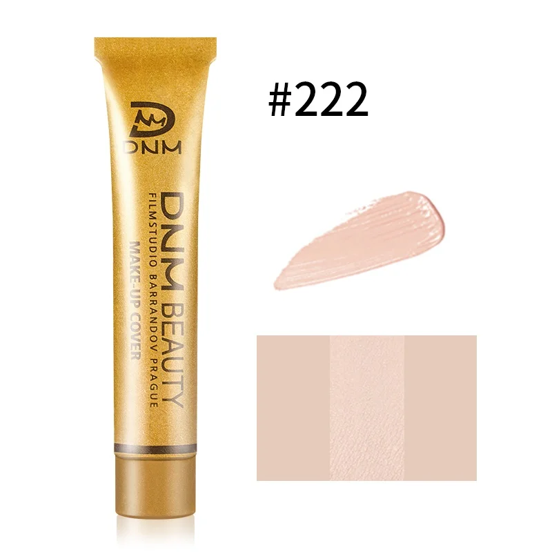 DNM 222 DNM, профессиональная татуировка, маскирующий крем, основа для лица, тела, глаз, контурная Жидкая основа, контроль масла, водостойкий макияж - Цвет: DNM 222